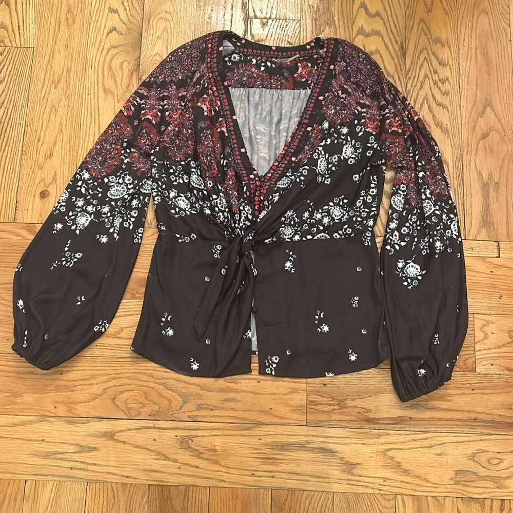 Free People Floral Top NWOT